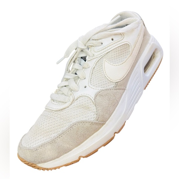 Nike Air White and Cream Sneakers, Women’s Size 8 - Picture 1 of 10